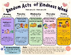 Random Acts of Kindness Week Flyer